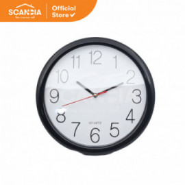 SCANDIA Jam Dinding Clock Kitchen 25 Cm (GW0010) - Black