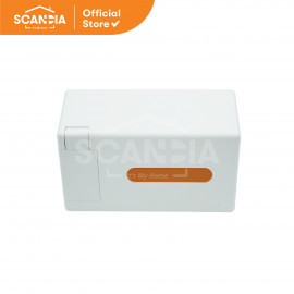 SCANDIA Tempat Tisu 2 In 1 Tissue Box D761 20x11x9 Cm - White