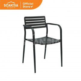SCANDIA Kursi Andrew Steel Chair 54x59x79 Cm - Light Brown