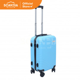 SCANDIA Koper Travel Luggage Castle Scandiago 20 Inch Sky Blue Biru