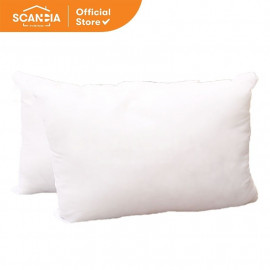 SCANDIA Bantal Pillow Combo 60X45CM White 2 pcs
