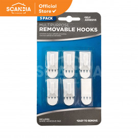 SCANDIA Sticks On Removable Hooks 5 Pcs (HY0084)
