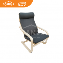 SCANDIA Arm Chair Valda 67x124x90 Cm Dark Grey
