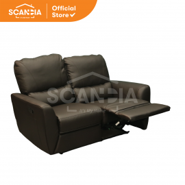 SCANDIA Sofa Recliner 2S Heldig Kursi Bangku Coklat 155x95x103 Brown