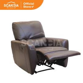 SCANDIA Sofa Recliner 1S Heldig Kursi Bangku Coklat 97x95X103 Brown