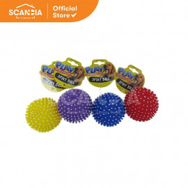 SCANDIA Mainan Hewan Pet Ball Squeaky And Spiky 8cm (PA0131)