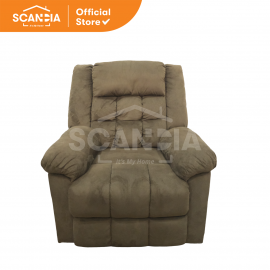 SCANDIA Sofa Recliner 1 Seater Olsson 95x92x97 Cm Brown