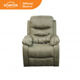 SCANDIA Sofa Recliner 1 Seat Malthe 93x95x102Cm Fabricbuff
