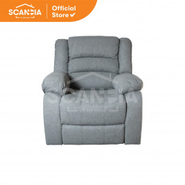 SCANDIA Sofa Recliner 1 Dudukan Kursi Gunnar 86x92x99 Cm Abu Gray C522