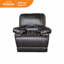 SCANDIA Sofa Recliner 1 Seater Shawn 96x95x98Cm Brown