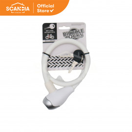 SCANDIA Kunci Sepeda Bicycle Cable Lock 65 Cm (HG0151) - White