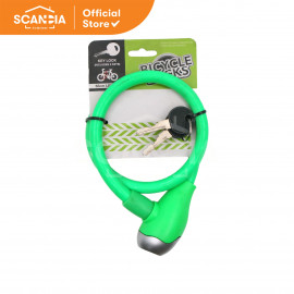 SCANDIA Kunci Sepeda Bicycle Cable Lock 65 Cm (HG0151) - Green