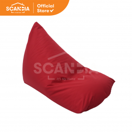 SCANDIA Bean Bag Triangle 120x75x75 Cm Fabric - Red
