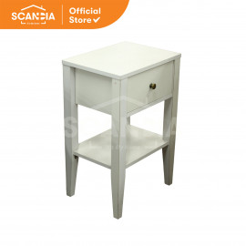 SCANDIA Meja Nakas Bed Side Table Nordby 40x30x65 Cm - White