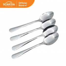 SCANDIA Sendok Makan Spoons Stainless Steel 4 Pcs (KT0035)