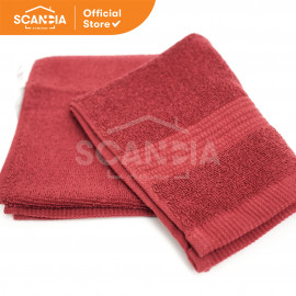 SCANDIA Handuk Mandi Towel Dansborg 34X80 Cm - Red
