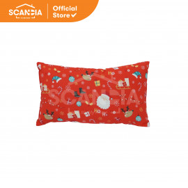 SCANDIA Bantal Sofa Long Cushion 28x50 cm - Christmas Red