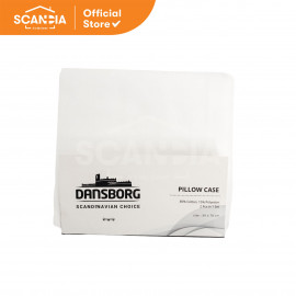 SCANDIA Pillow Case Db 2Pcs 1 Set Cotton 50X70Cm White