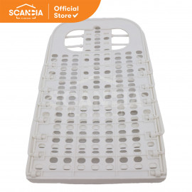 SCANDIA Laundry Basket Fold 28x17x46Cm Keranjang Baju White (BL0894)