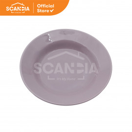 SCANDIA Piring Porcelain Kd Plate 22,5 Cm - Ungu