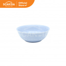 SCANDIA Mangkuk Porcelain KD Bowl 15,5 Cm - Biru Muda