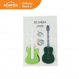 SCANDIA Sponge Cuci Piring Sponge Guitar 21.6X6.7Cm Grey