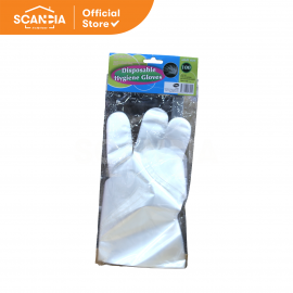 SCANDIA Sarung Tangan Plastik Gloves Disposible 50 Pairs (BC0042)