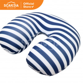 SCANDIA Travel Cushion Stripe 28X30 Cm Blue