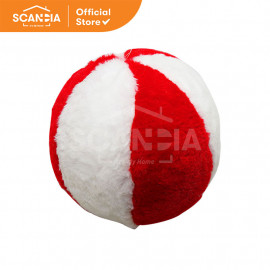 SCANDIA Hiasan Natal Christmas Ball SL17B044 20Cm - White Red