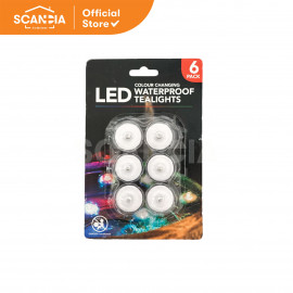 SCANDIA Lampu Tea Lights LED Waterproof 6 Pcs (DH0319)