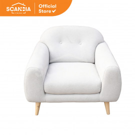 SCANDIA Sofa Armchair Kursi Tangan Faster 95x78x82 Cm Light Grey Abu