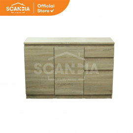 SCANDIA Laci Sideboard Acura 120x39x80 Cm - Sonoma Oak