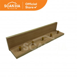 SCANDIA Rak Dinding Wall Shelf Chibi 48 Cm - Euro Oak