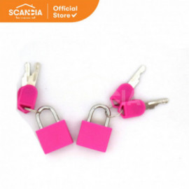 SCANDIA Gembok Koper Luggage Lock 2 Pcs (RG0078) - Merah Muda